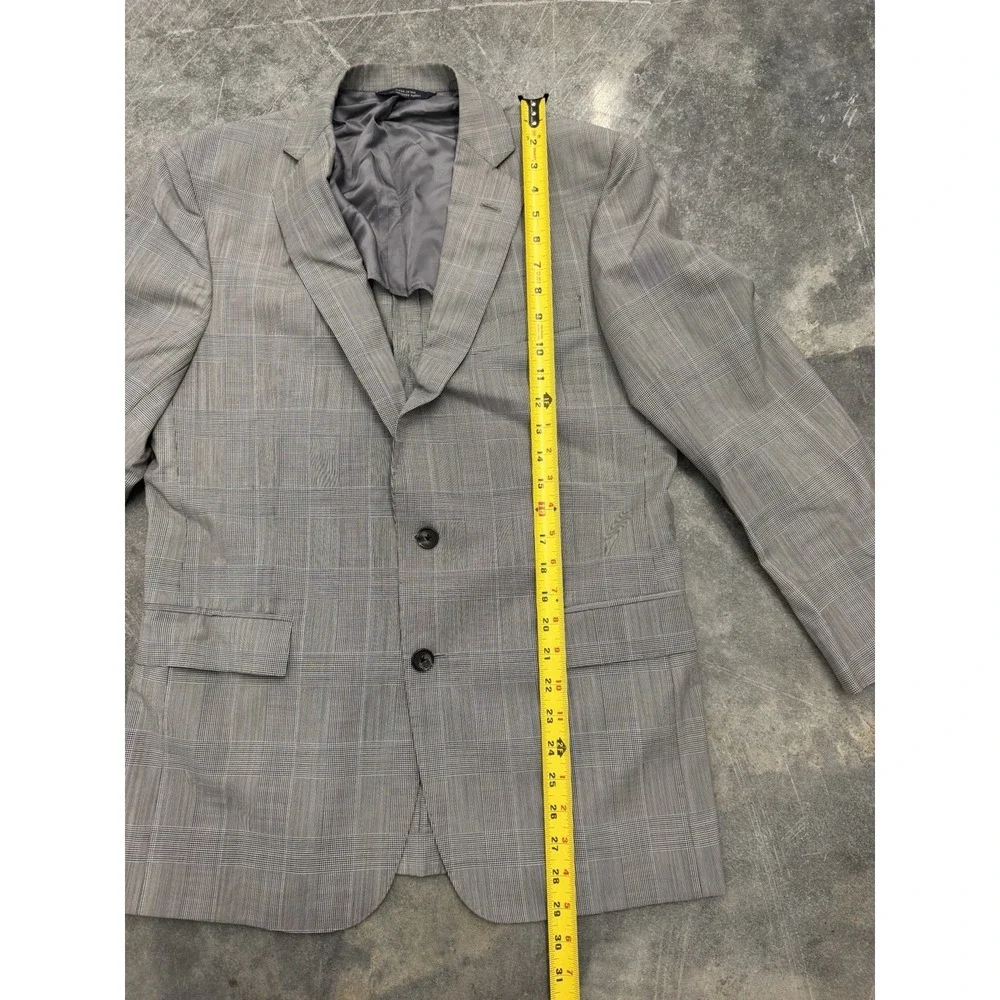 Brooks Brothers Vitale Barberis Canonico Blazer Jacket Wool Mens 38S Italy Gray